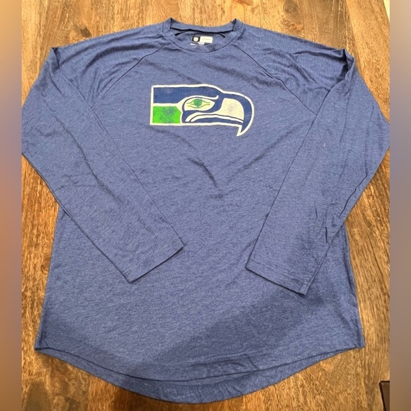 Seattle Seahawks Blue Long Sleeve Shirt NWOT - Picture 4 of 5